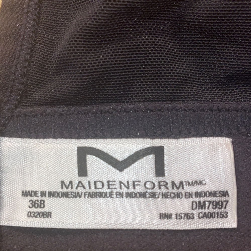 Maidenform 3 Black & 1 Gray Maidenform bustier-style bra.